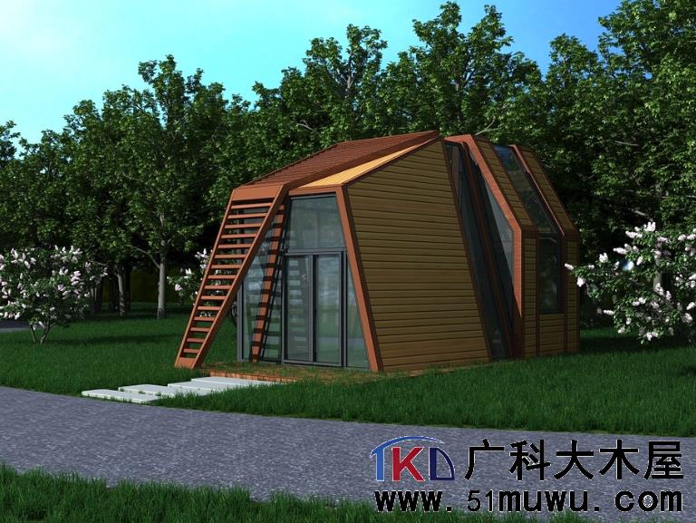 防腐木屋效果图1