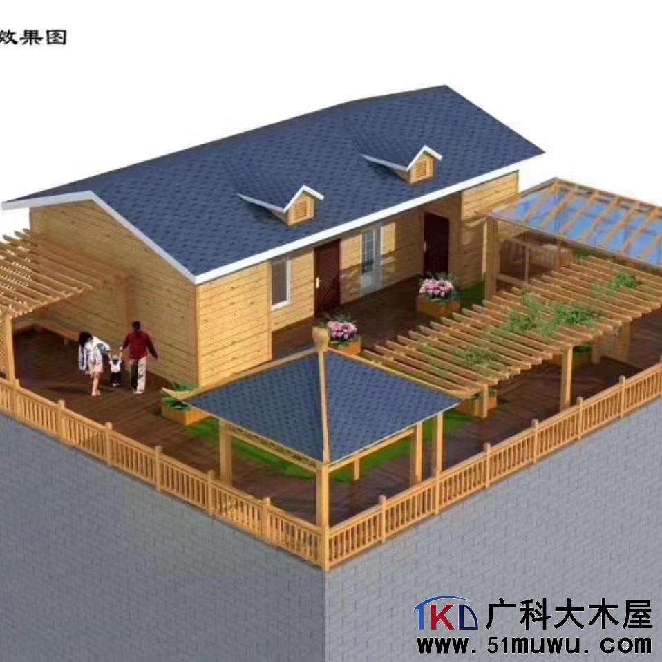 防腐木屋效果图4