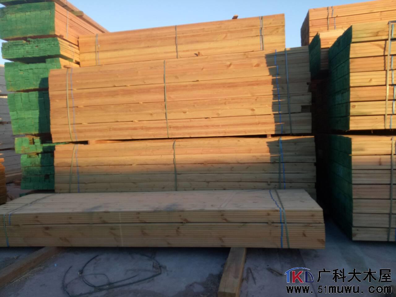 防腐木屋材料3